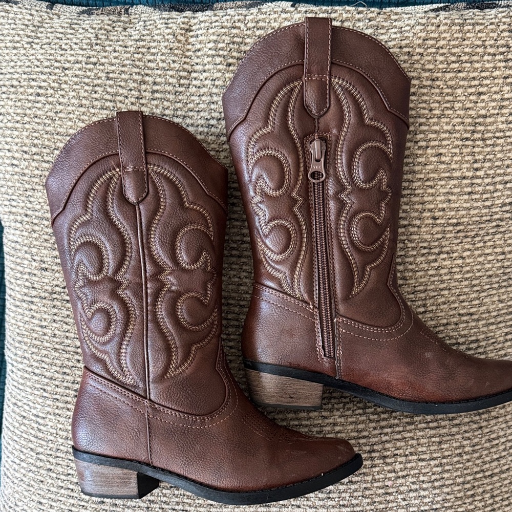 Cat & Jack Montana Zipper Cowgirl Boots